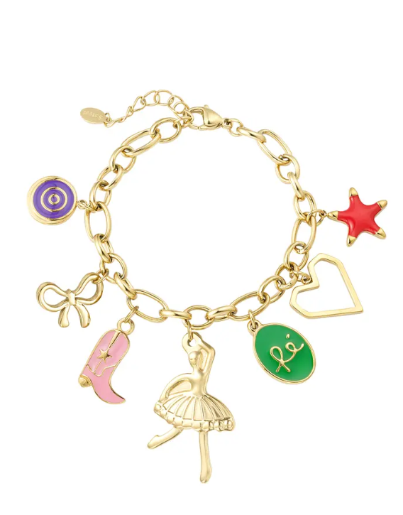 Twinkle charms armband - Goud kleur