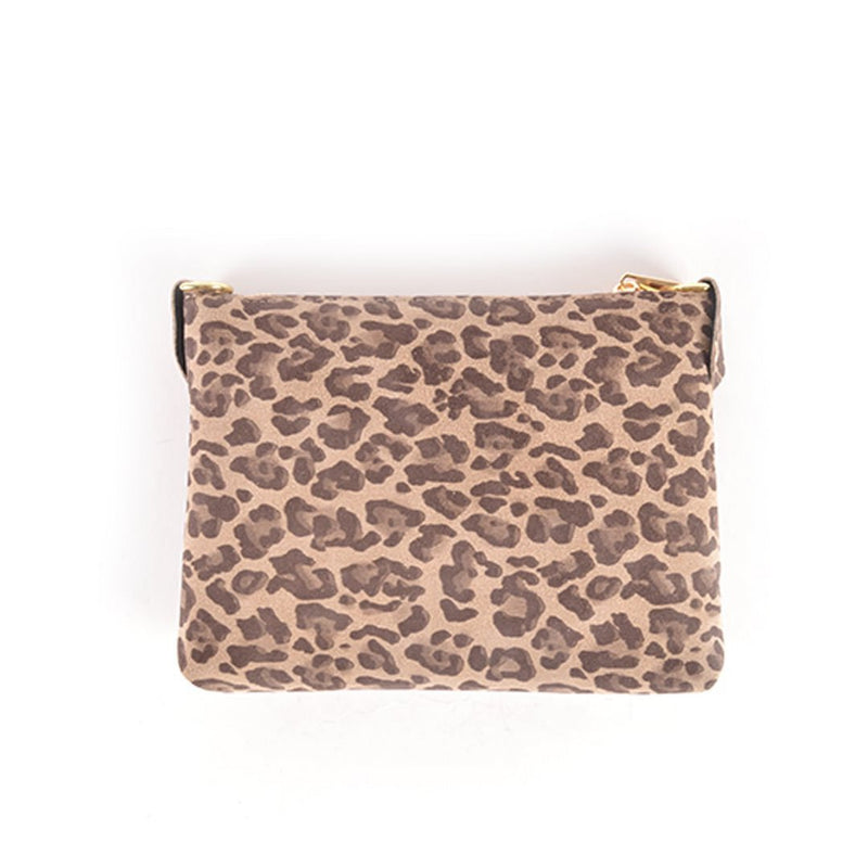 Lederen Panter Metallic Clutch 4 kleuren