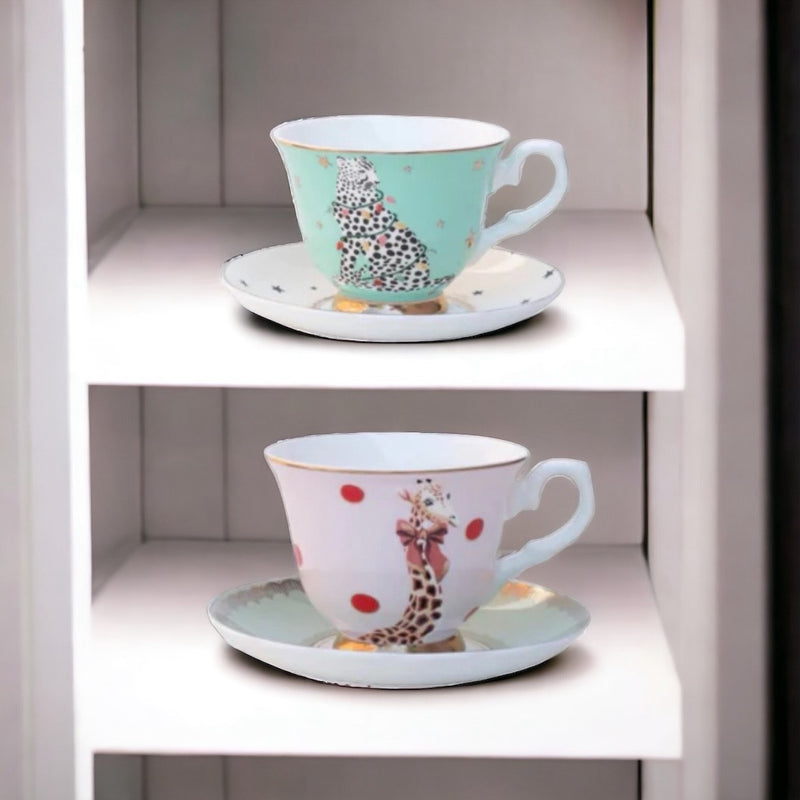 Yvonne Ellen Set/2 Cup & Saucer set of 2, giftbox /1